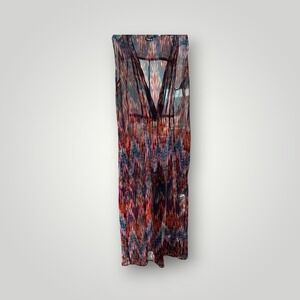 Allen B. by Allen Schwartz Jumpsuit Pants Women's Size 6 Multicolor Sheer Boho